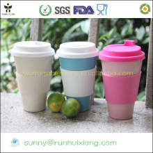 Isolierte Kaffeetasse aus Bambusfaser